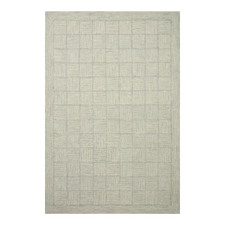 Chris Loves Julia x LoloiFrancis Silver / Sky 8'-6" x 12' Area Rug For Sale