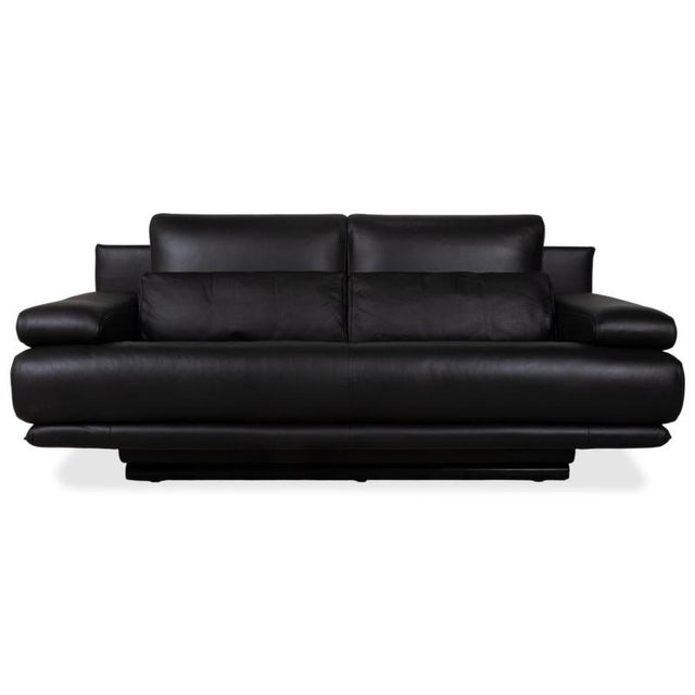 Two-Seater Leather 6500 Sofa in Black with Manual Function from Rolf Benz For Sale - Image 16 of 16
