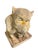 Bring a touch of whimsical, gothic charm to your outdoor space with this vintage cast stone gargoyle statue. Masterfully...