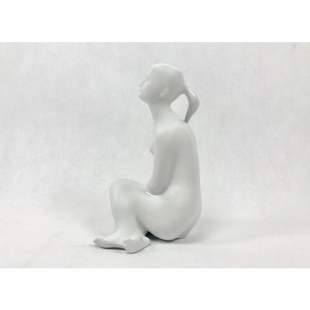Ceramic Nude Statue by J. Černoch for Royal Dux Bohemia, 1960s For Sale - Image 7 of 9
