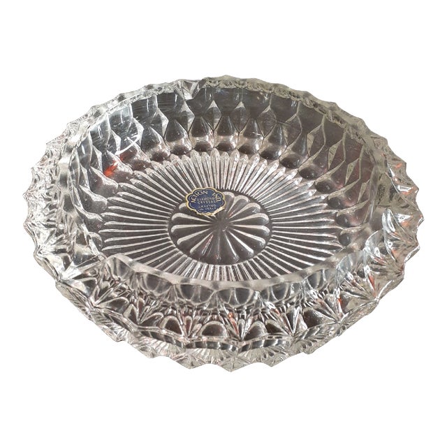 1960s Diamond Crystal Made in Italy Catchall Bowl For Sale