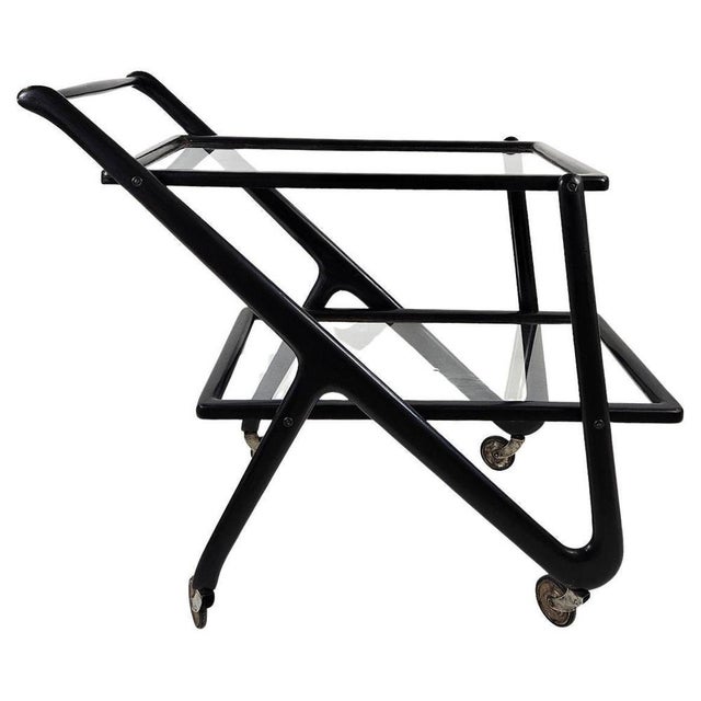 Mid-Century Bar Cart attributed to Cesare Lacca, Italy, 1950s For Sale - Image 11 of 11