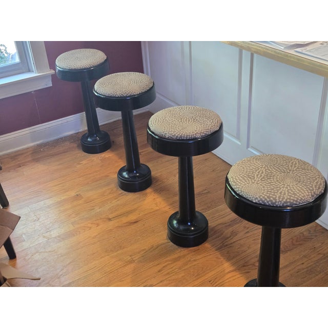 Contemporary 1930s Chicago Foundry Diner Stools For Sale - Image 3 of 5