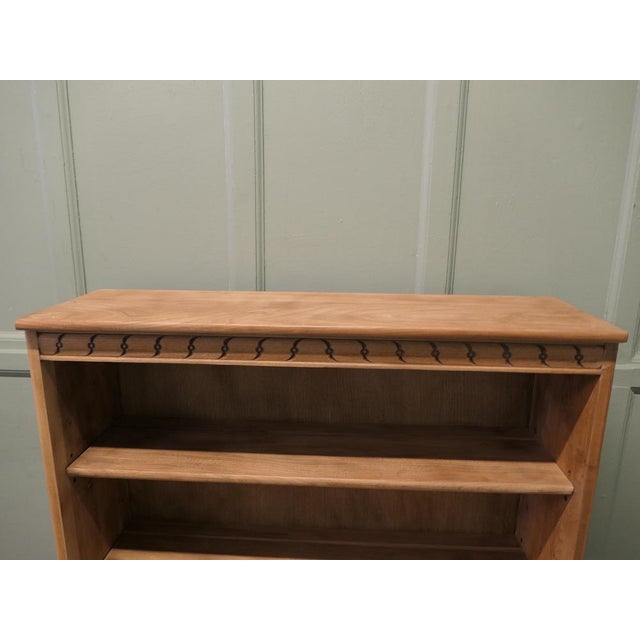 Mid-Century Elm Open Front Bookcase, 1960s For Sale - Image 6 of 8