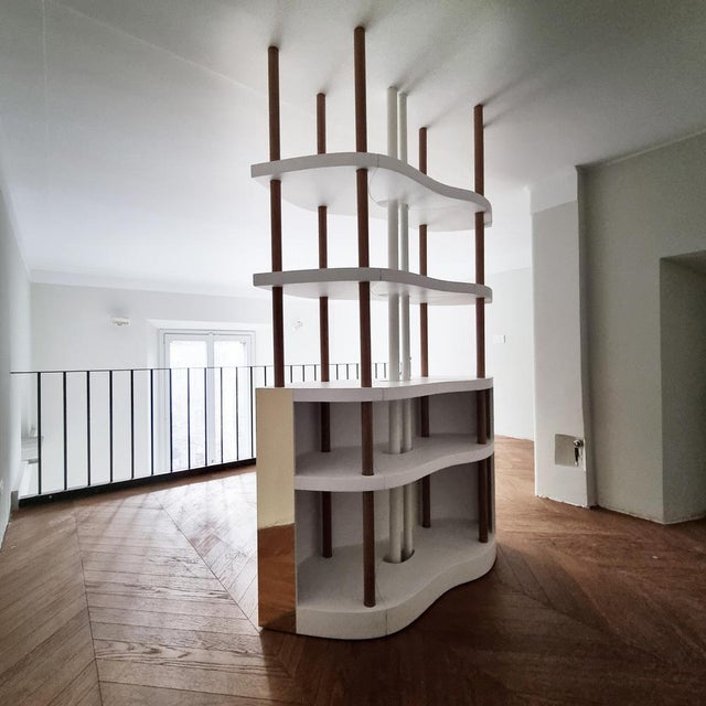 Wood Riflesso Oak Bookshelf by Baka Studio For Sale - Image 7 of 11