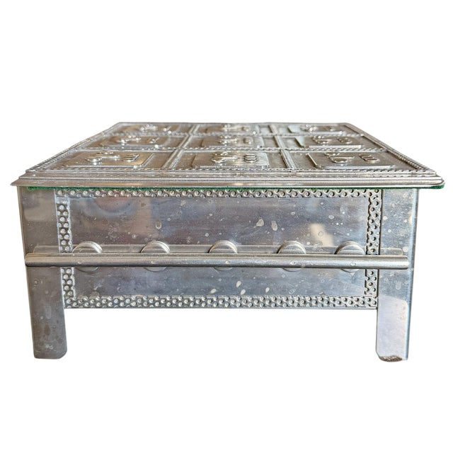 Metal Vintage Stainless Steel Box by Stanley Szwarc For Sale - Image 7 of 16