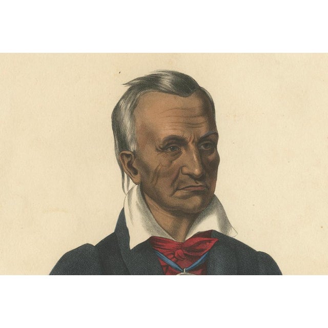 Print of A Seneca War Chief, 1838, Paper For Sale - Image 4 of 7