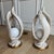 Fabulous, Large Postmodern "Flame" Sculptural Lamps - Faux Stone & Gilt - A Pair For Sale - Image 4 of 11