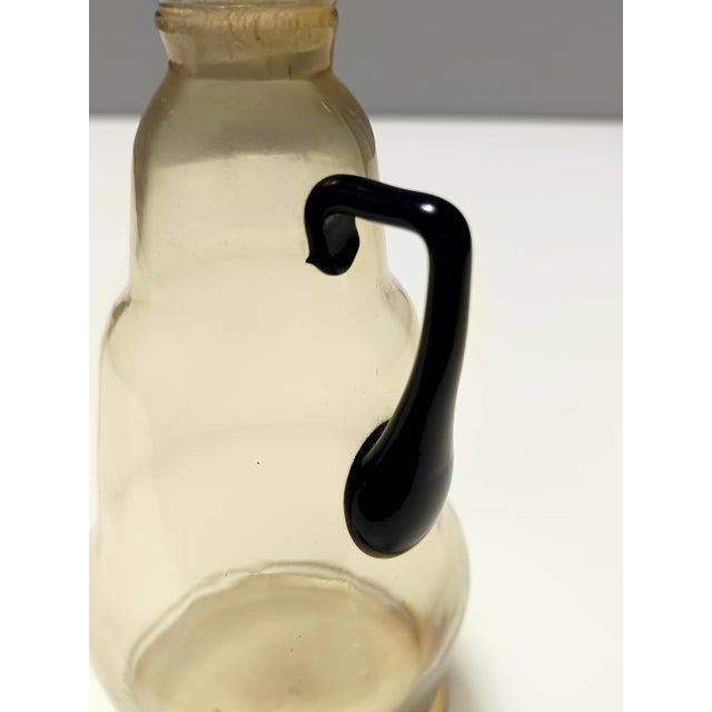 Straw Colored Murano Glass Pitcher attributed to Vittorio Zecchin, Italy, 1890s For Sale - Image 12 of 14