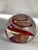 Italian Red and Gold Aventurine Spiral Swirl Clear Glass Paperweight For Sale - Image 4 of 7