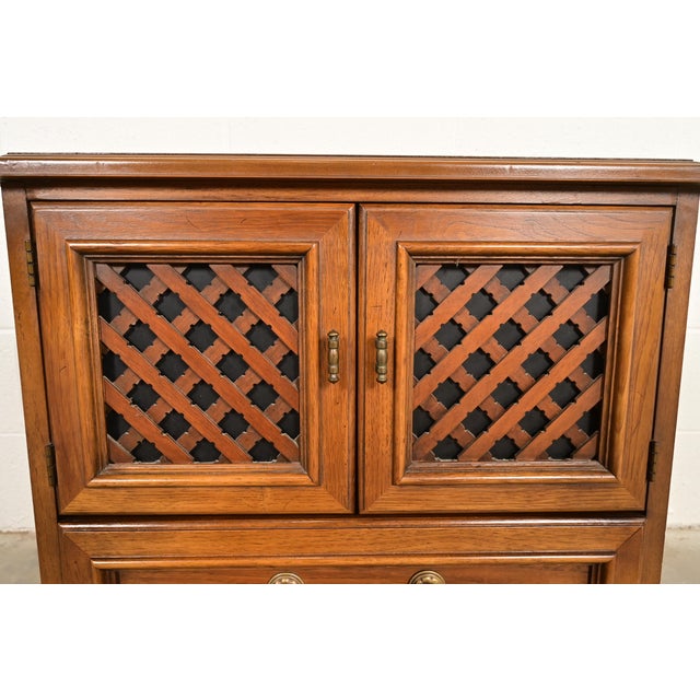 Drexel Spanish Colonial Carved Walnut Nightstand, 1960s For Sale - Image 11 of 18