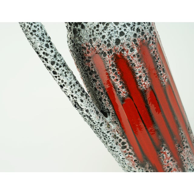 Black Vintage West German Vase with Lora from Scheurich Keramik For Sale - Image 8 of 13