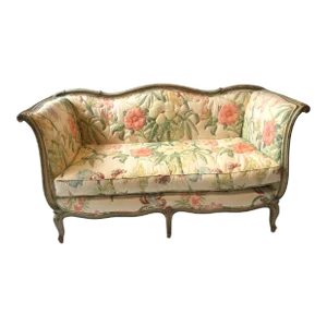 1930s Painted Off White French Settee