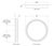 White Thomas O'Brien for Visual Comfort Signature Tricia 30" Illuminated Round Mirror in Matte White and Polished Nickel For Sale - Image 8 of 10