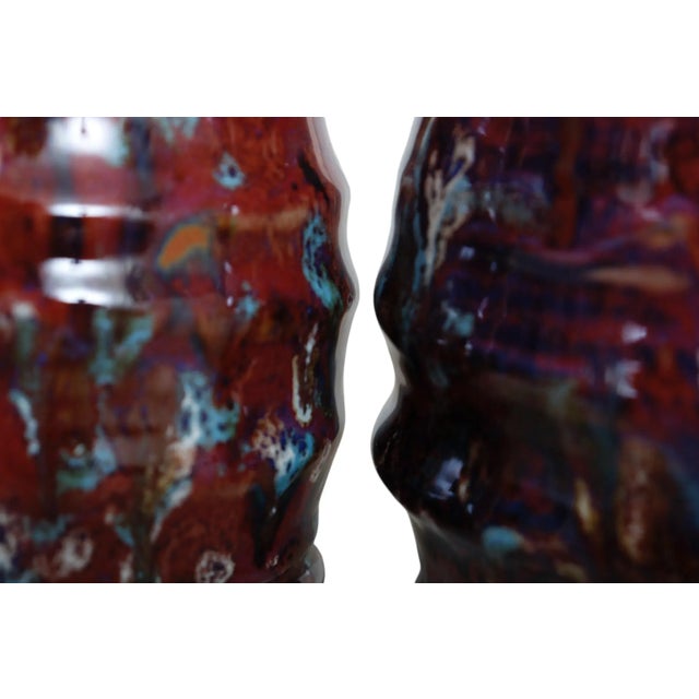 Sculptural Drip Glaze Mugs - a Pair For Sale In Tampa - Image 6 of 8