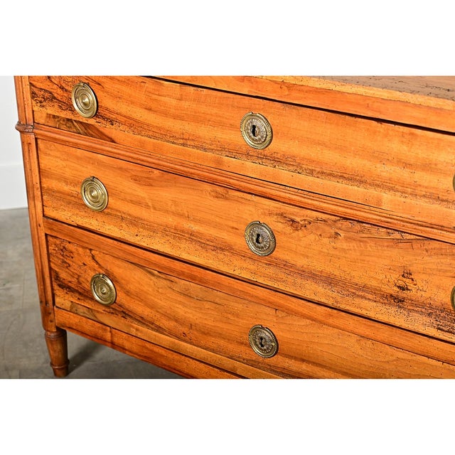 Mid 19th Century French Walnut 19th Century Louis XVI Style Commode For Sale - Image 5 of 16