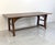 1960s American Arts and Crafts Solid Oak Trestle Dining Table, 1960's For Sale - Image 5 of 8