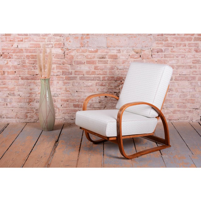 Art Deco Adjustable Armchair by J. Halabala for Up Závody, Czech, 1930s For Sale - Image 14 of 18