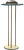 Gold 1987 Robert Sonneman for Kovacs Saturn L-710 Floor Lamp For Sale - Image 8 of 9