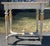 Late 19th-century antique Swedish or French Neoclassical style console table with hand-painted faux marble top. Original...