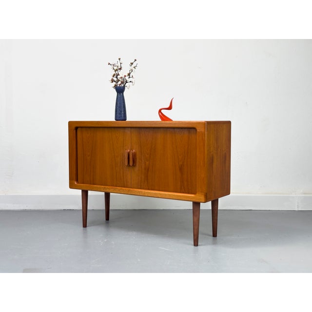 Danish Teak Sideboard with Tambour Doors from CFC Silkeborg, 1970s For Sale - Image 11 of 18