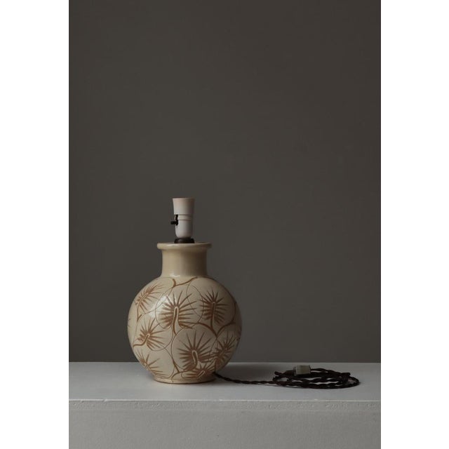 Modern Danish Table Lamp by Astrid Tjalk for Kähler Ceramics, Denmark, 1950s For Sale - Image 13 of 16