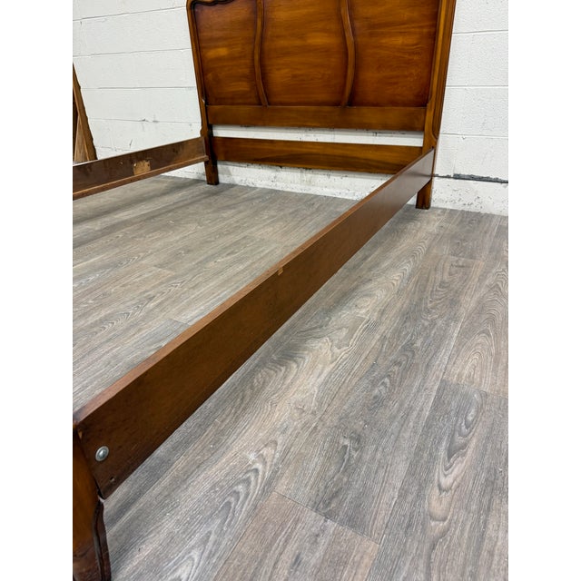 Vintage Full Size White Furniture Company French Provincial Bed For Sale - Image 13 of 18