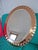 Oval Rose Gold Bevelled Mirror from Cristal Art, 1960s For Sale - Image 3 of 9