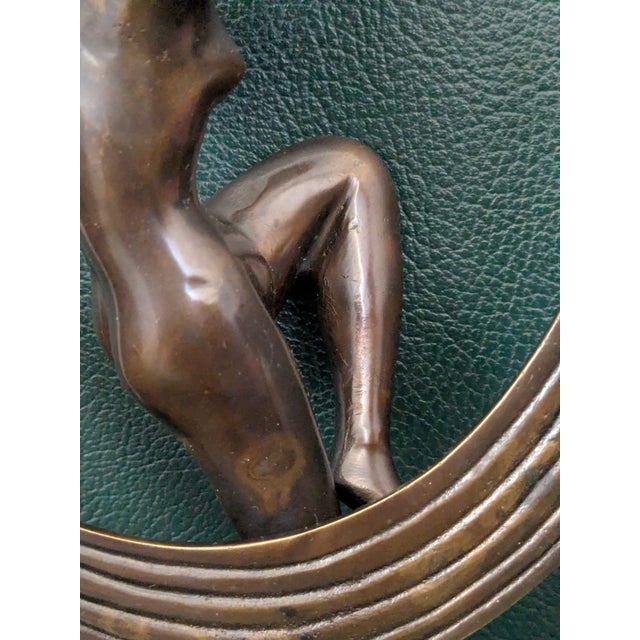 Metal Art Deco Dancing Girl, 20th Century, Bronze For Sale - Image 7 of 16