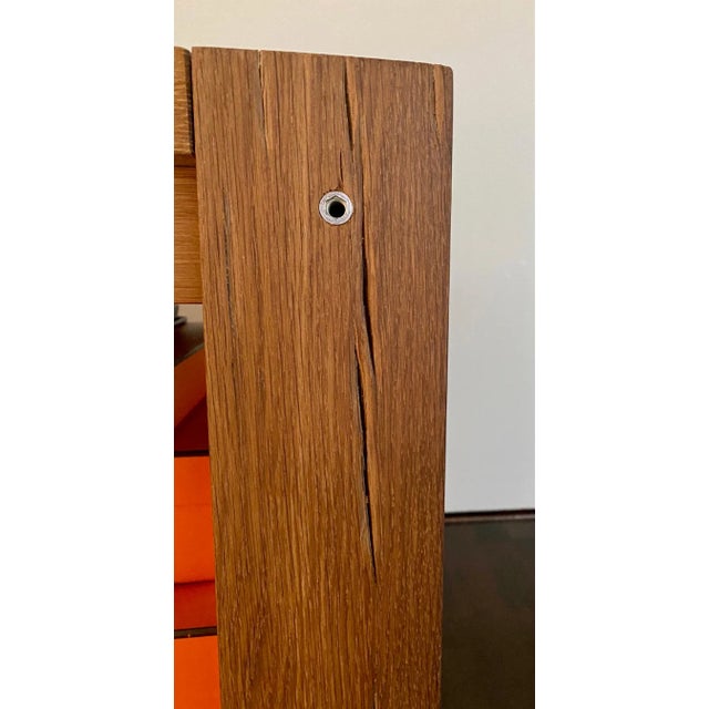 Organic Minimalist Artisan-Crafted European White Oak Side Table For Sale - Image 11 of 12