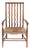 Small Arts & Crafts Spindlers Back Hearth Chair with Wicker Seat, 1930s For Sale