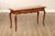 High Quality Vintage Carved Birch Wood Console or Sofa Table with Two Dovetailed Drawers