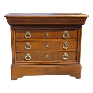 Chest of 4 Drawers in Light Wood, 1980s For Sale