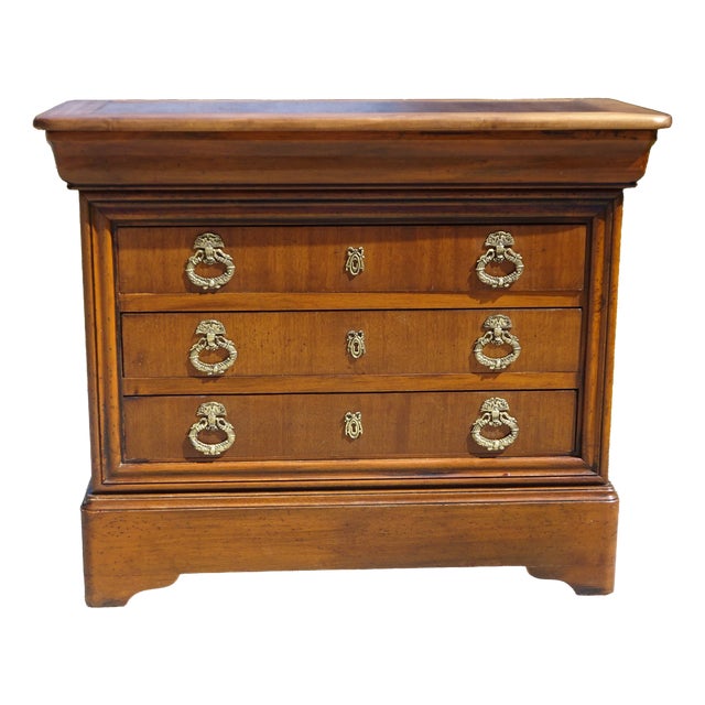 Chest of 4 Drawers in Light Wood, 1980s For Sale