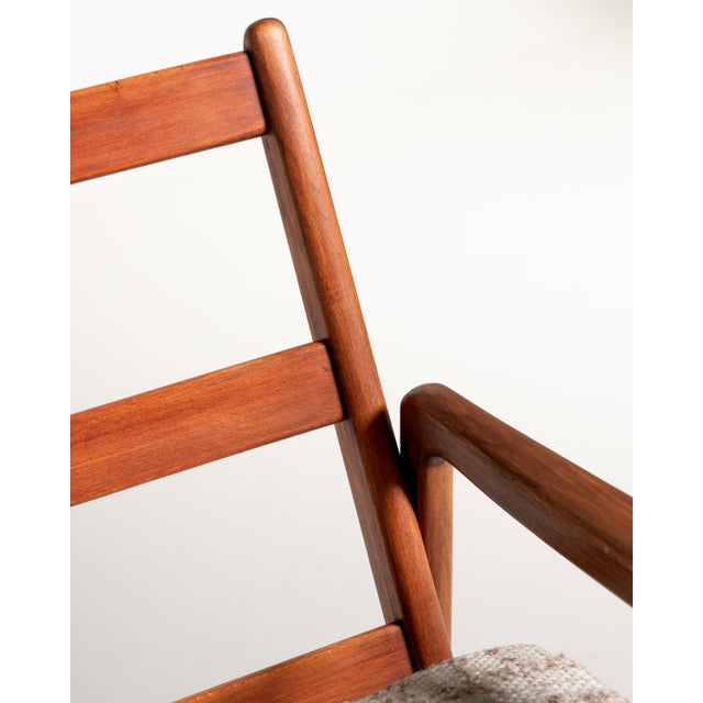 Set of Model 109 Lounge Chair and Ottoman by Ole Wanscher for France & Søn, 1950s For Sale - Image 6 of 12