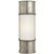 Oxford 12" Bath Sconce in Antique Nickel with Frosted Glass Designer: Chapman & Myers Height: 12" Extension: 4" Backplate:...