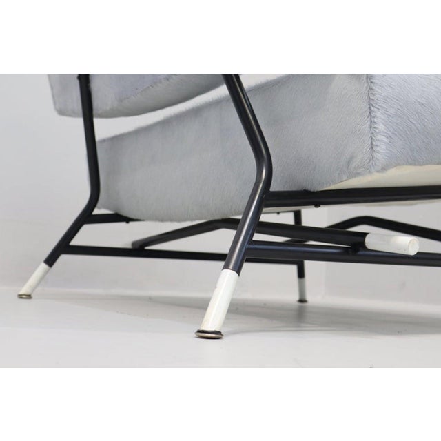Blue Vintage Italian Lounge Chairs by Ico Parisi for Cassina, 1950, Set of 2 For Sale - Image 8 of 13