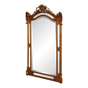Mid 20th Century Large Ornately Gilt Carved Wall Mirror