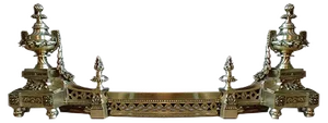 Antique Empire Bronze Fireplace Surround