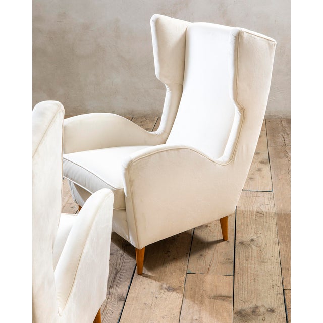 Mid-Century Modern Armchairs by Gio Ponti, 1950, Set of 2 For Sale - Image 3 of 6