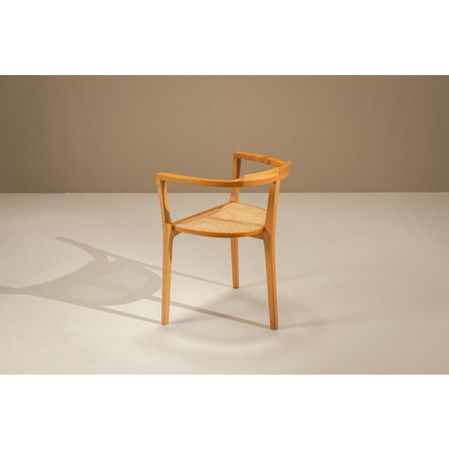 Wood Three-Legged Chair by Xaver Seemüller, Germany, 1960s For Sale - Image 7 of 14