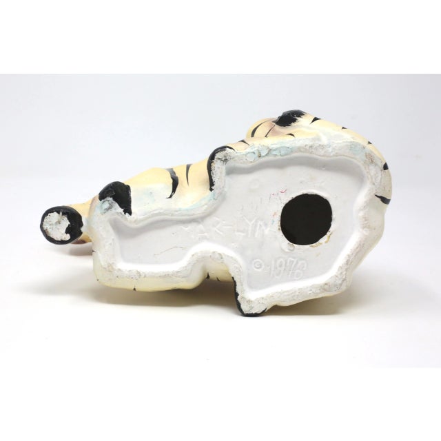 Ceramic Vintage Hand-Painted Ceramic Zebra Figure For Sale - Image 7 of 9