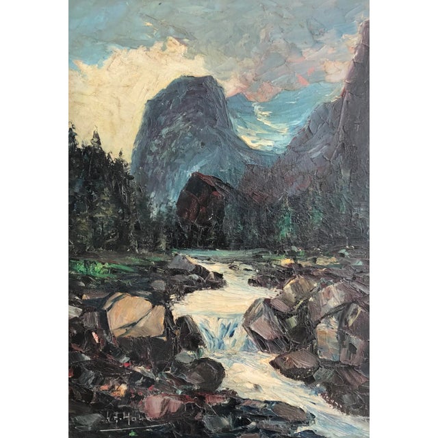 W. A. Hahn, Ruisseau De Montagne, Oil on Cardboard, Framed For Sale - Image 10 of 10