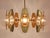 25 Brass Chandelier with Optical Prism Lenses by Oscar Torlasco, 1970s For Sale - Image 10 of 17