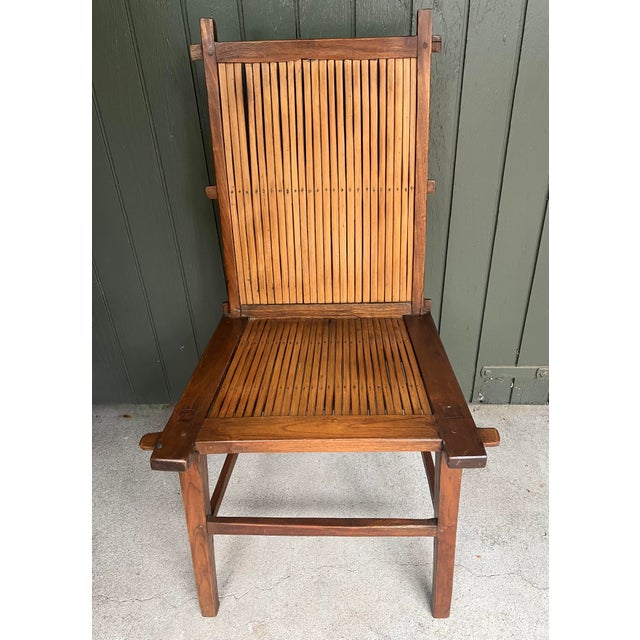 Set of Four Vintage Chinese Vernacular "Lamp-Hanger" Side Chairs For Sale - Image 4 of 18