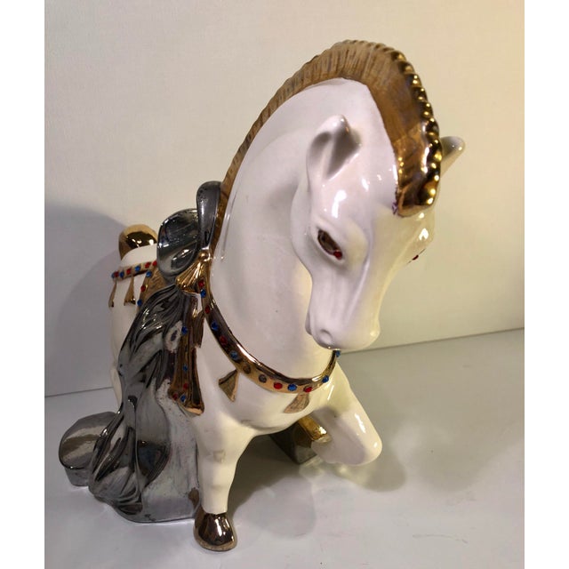 1970’s Vintage Arnel’s Signed Ceramic Trojan Horse Figure Chairish
