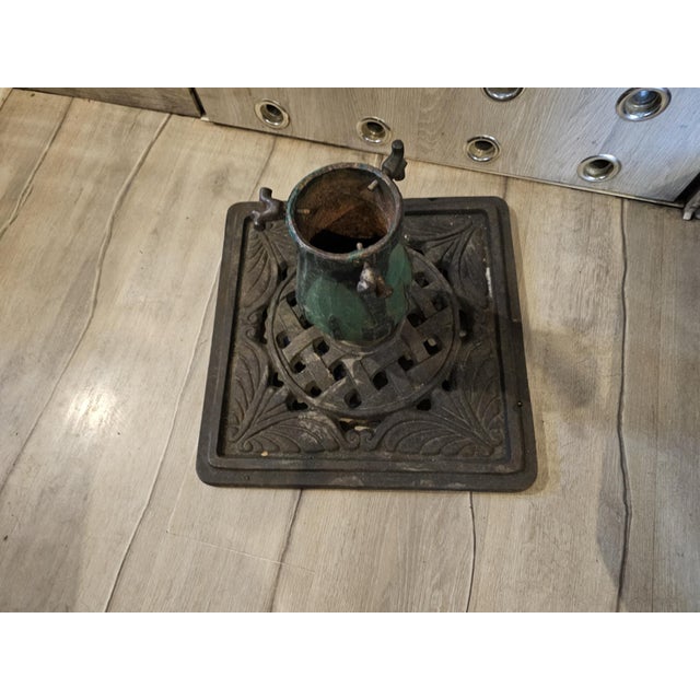 Art Nouveau Cast Iron Christmas Tree Stand, 1890s For Sale - Image 4 of 5