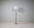Mid-Century Brass and Black Leather Floor Lamp from Falkenbergs Belysning, Sweden, 1960s For Sale - Image 3 of 18
