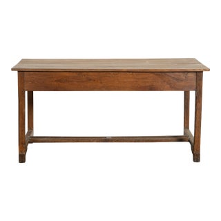 19th Century French Oak Refectory Kitchen Dining Table For Sale