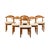 Vintage Brutalist Dining Chairs in Oak and Sheepskin by Henning Kjærnulf, Denmark, 1960s, Set of 6 For Sale - Image 18 of 18